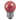 RED INCANDESCENT SPHERE 15w E-27