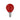 RED INCANDESCENT SPHERICAL LIGHT 25w E-14